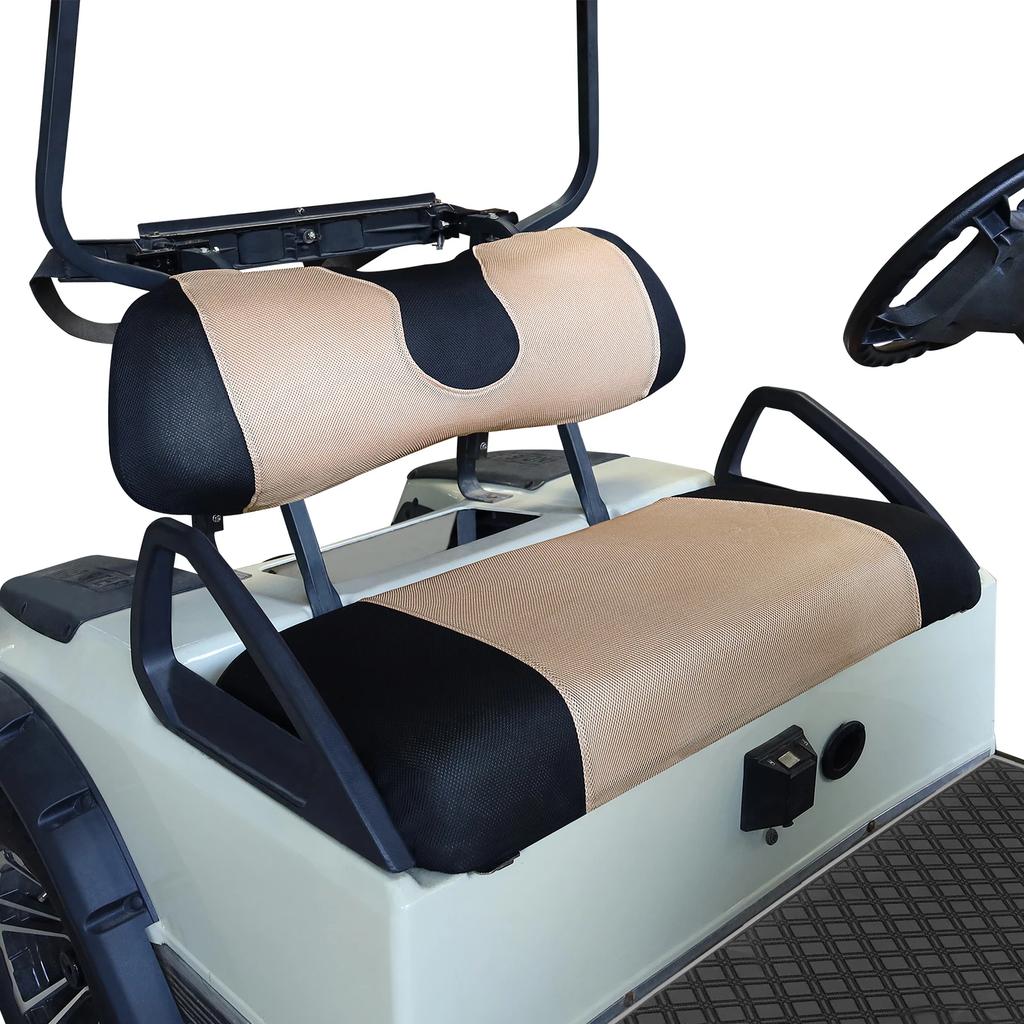 Golf Cart Fashion Design Heat Washable Polyester Mesh Cloth Seat Cover For Club Car DS & EZGO TXT