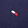 Tommy Hilfiger Однотонная повседневная мужская футболка-поло с вышитым логотипом, короткий рукав, топ, темно-синий 78J4141-410