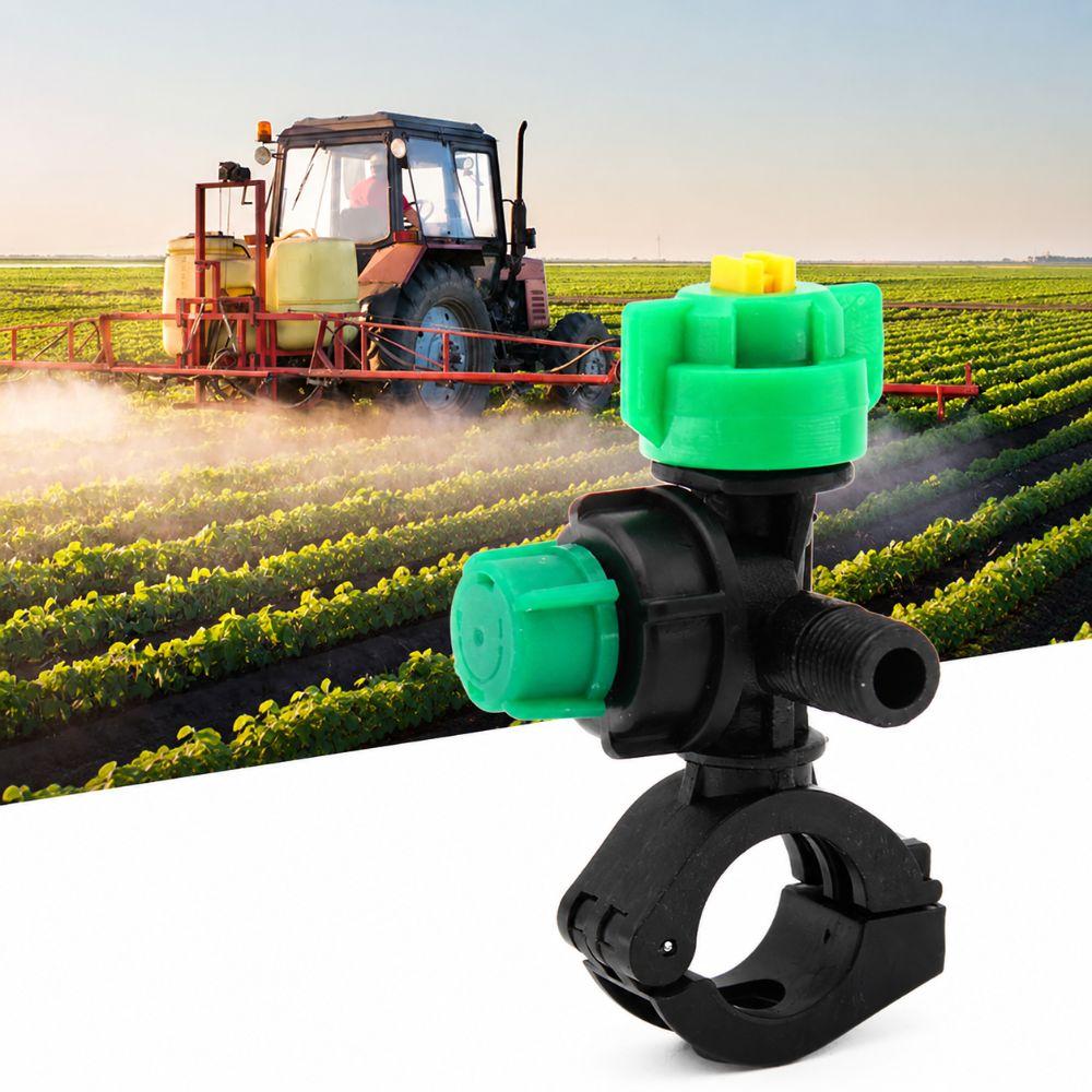 2PCS Engineering Plastic Spraying Nozzle 20mm /25mm Clamp Fan Shaped Spray Nozzle  Field Spraying