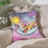 Cute RRainbows BBrite Throw Pillow Covers Pattern Cushion Cover Suitable For Sofa Bedroom Car Pillow Cover