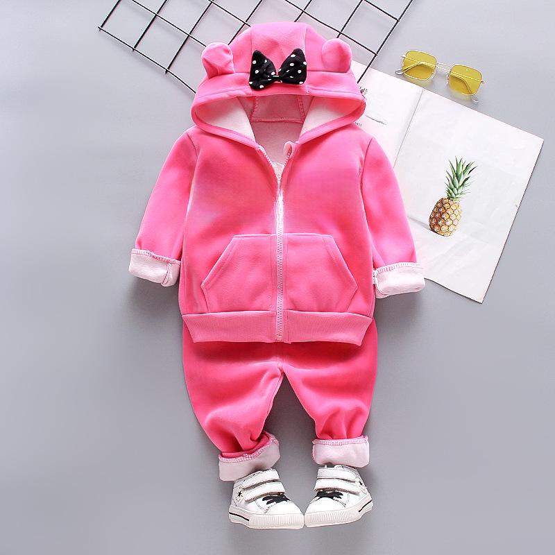 Костюмчик для девочек из золотого бархата для малышей от 0 до 3 лет: Уютный зимний наряд со свитером и брюками