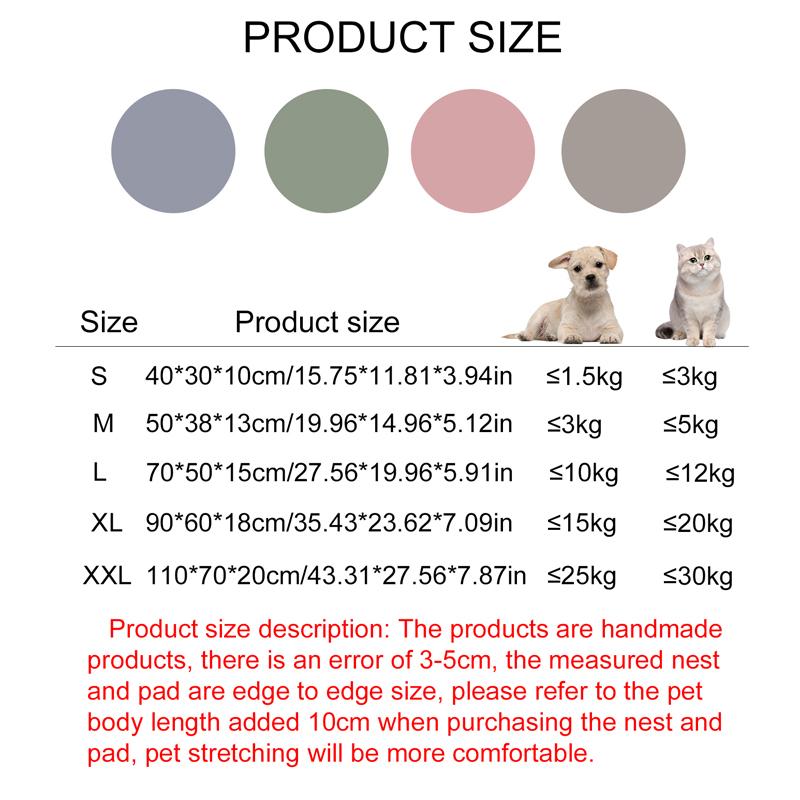 B-Square All Seasons Small Dog Bed Anti-slip Sleeping Cat Bed Breathable Soft Dog Bed for Medium Dog Cushion Pet Bed for Cat