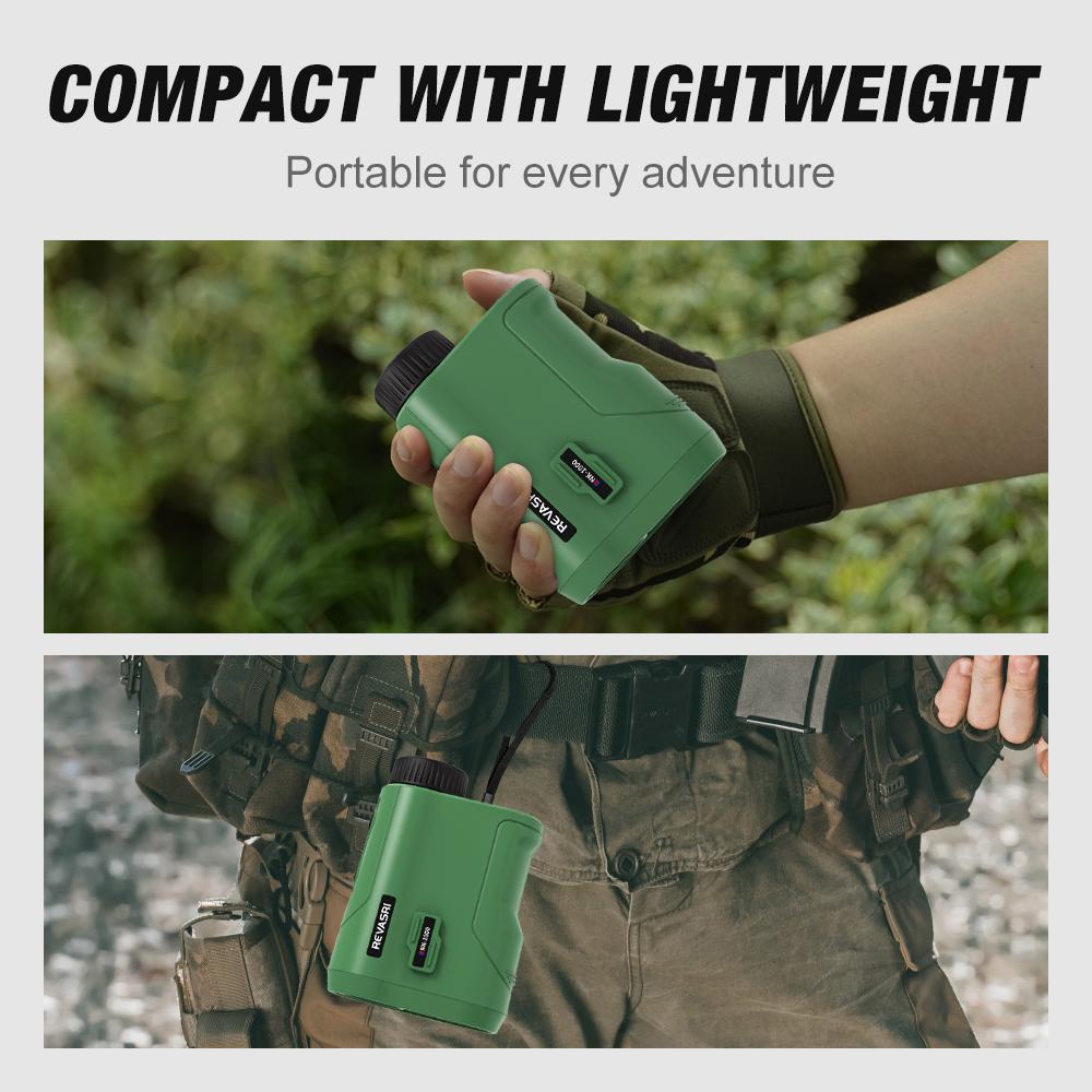 REVASRI 600/1000m Multi-function Laser Rangefinder for Golfing and Hunting with Range and Speed Mode Hunting Durable Lightweight