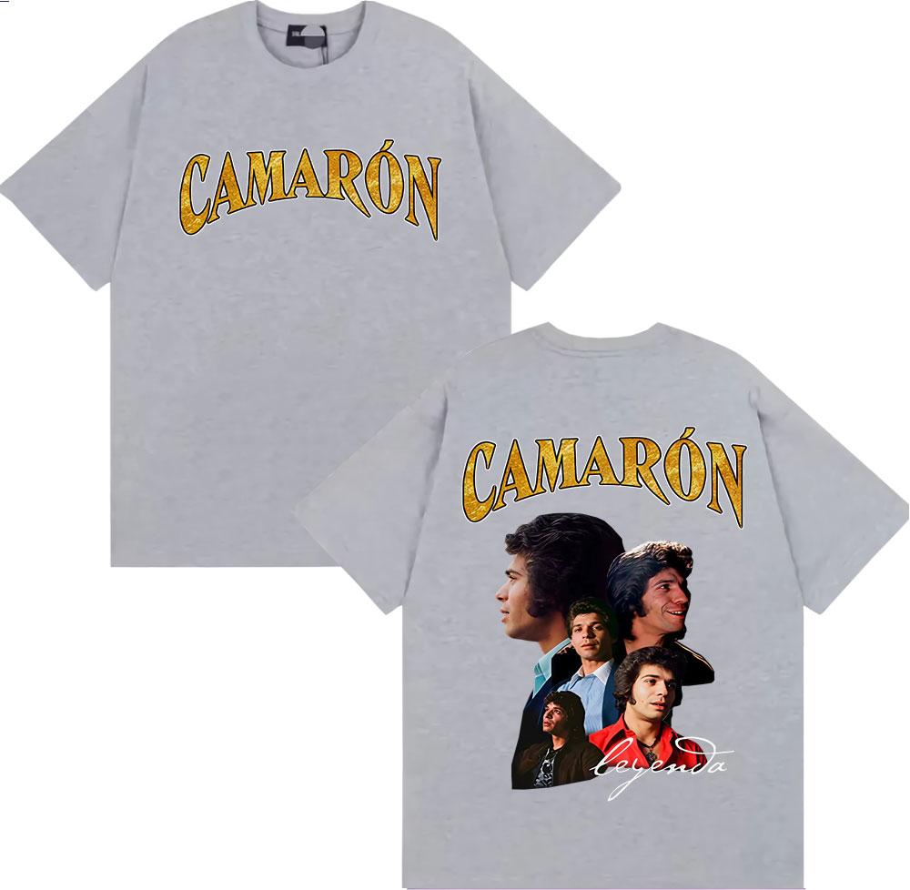 Rock Band Camarón De La Isla Album Merch T-shirts for Men Women Fashion Retro Short Sleeve T Shirt Oversized 100% Cotton T-shirt