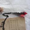 Персональность Готический Глубокий Красный Черный Геометрический Конус Стеклянный Хрустальный Кулон Ожерелье для Женщин Вечеринка на Хэллоуин Ювелирное Украшение Аксессуар Подарок