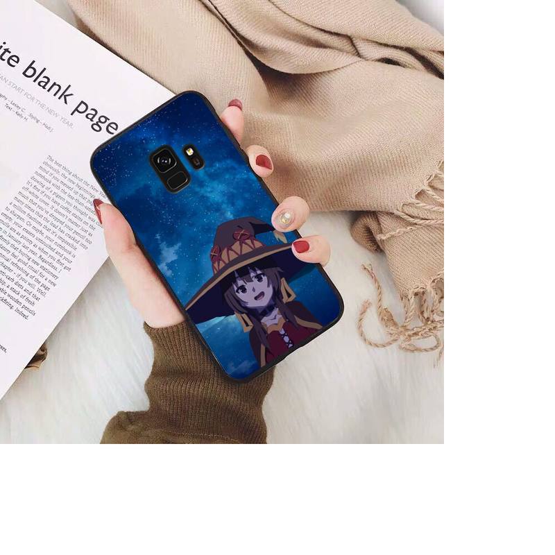 Чехол для телефона Konosuba Megumin из японского аниме для Samsung Galaxy S20 S10 Plus S10E S5 S6 S7edge S8 S9 S9Plus S10lite 2020