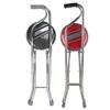 Folding Walking Hand Stick Stool Elderly Stainless Steel Four Leg Thickening Walking Cane
