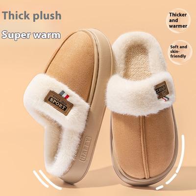 Женские хлопковые тапочки Мягкие и толстые домашние тапочки для зимы