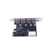 1 шт. PCI Express PCIe USB 3.0 концентратор-адаптер, 4 порта USB 3.0, карта расширения PCI-E, 4-портовый контроллер USB3.0, аксессуары для DIY