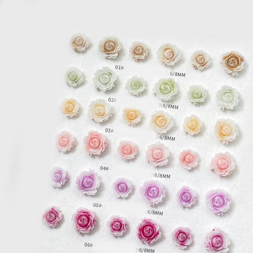 50 шт. смоляных розовых украшений для ногтей, 3D-подвески для ногтей, изысканный дизайн для маникюра своими руками