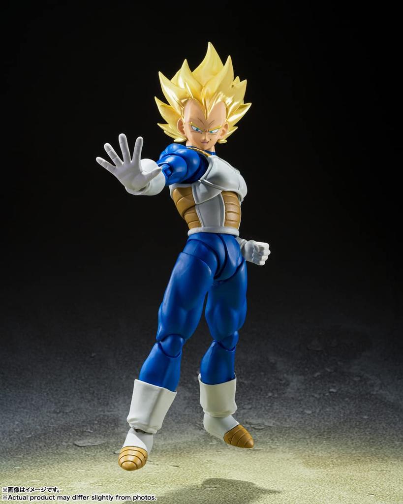TAMASHII NATIONS Dragon Ball Z Super Saiyan Vegeta Super Saiyan 135mm PVC ABS Painted Action Figure S.H.Figuarts -Awakening Blood- Approx. &