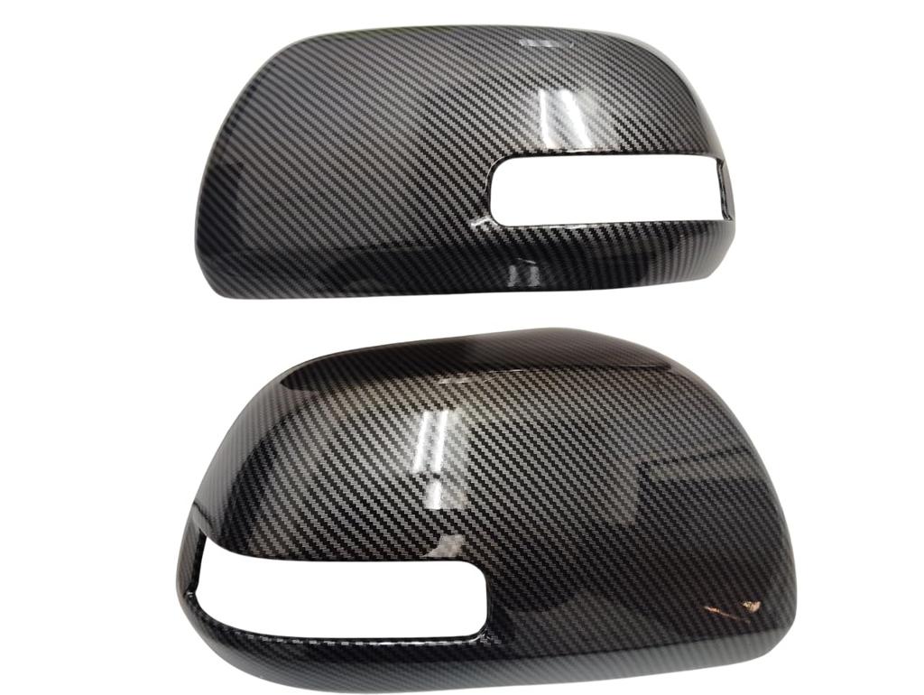 FUKUARE Door Mirror Covers Carbon for Vellfire Noah Estima and Sienta (Black Fiber) Alphard, (20 Series), Voxy, (70 Series), (50 Series), (80 Series)