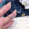 Lightning Micro Inlaid Necklace for Women Fashionable Simple and Elegant Diamond Inlaid Clavicle Chain