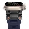 Спортивный резиновый ремешок для Apple Watch Ultra 2 1 Ремешок 49 мм Серия 10 46 мм Роскошный браслет для IWatch Серия 9 8 7 6 5 4 45 мм 44 мм