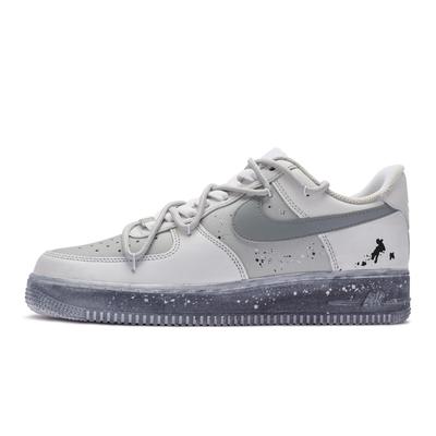 Air Force 1 Low 811 Производство Амортизация Низкие Кеды для Скейтборда GS Серый Белый DH2920-111(Команда80-)