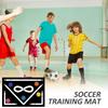 Soccer Training Drills Mat Rubber Non Slip Exercise Mat 23.6x35.4in Football Training Pad Footstep System Training Blanket for