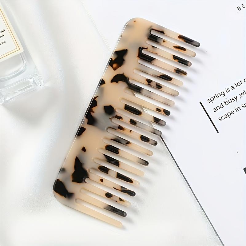 Геометрический гребень с отделкой из уксусной кислоты, Удобная текстура, Гладкий, Мраморный узор, Пластиковая щетина, Ручка из уксусной кислоты, для нормальных волос