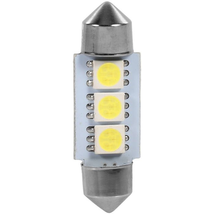 10 PCS 36 MM 12 V 3 SMD 5050 LED Festoon Dme Voiture Ampoules Intérieur Lampe Blanc
