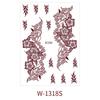 Henna Brown Lace Temporary Tattoo Stickers Hand Body Art Water Transfer Decals