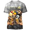 Funny Billiards 3D Printed Summer Fashion Simple Men's And Women's Casual Sports Daily New Round Neck Short Sleeve T-shirt Tops