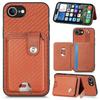For iPhone 16e Case Card Slots Kickstand Phone Back Cover with Card Tool