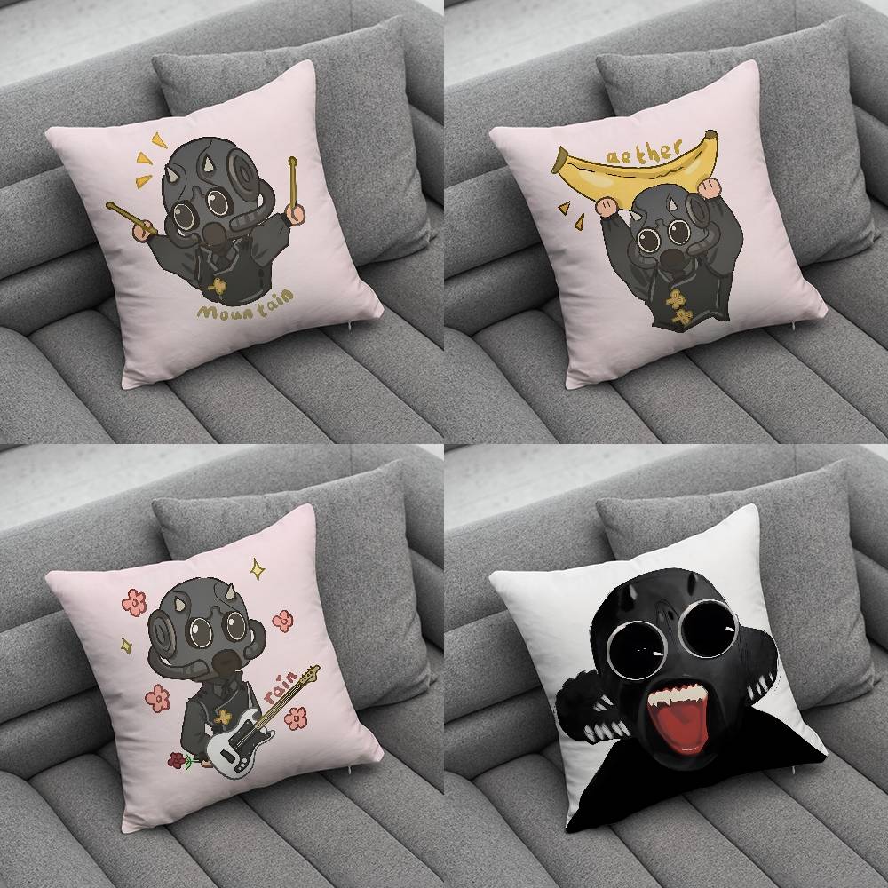 Classic Rock Band Cartoon Ghost Pillow Case Pillowcase Home Sofa Cushions Car Cushions Pillowcover Office Pillowshell Pillow