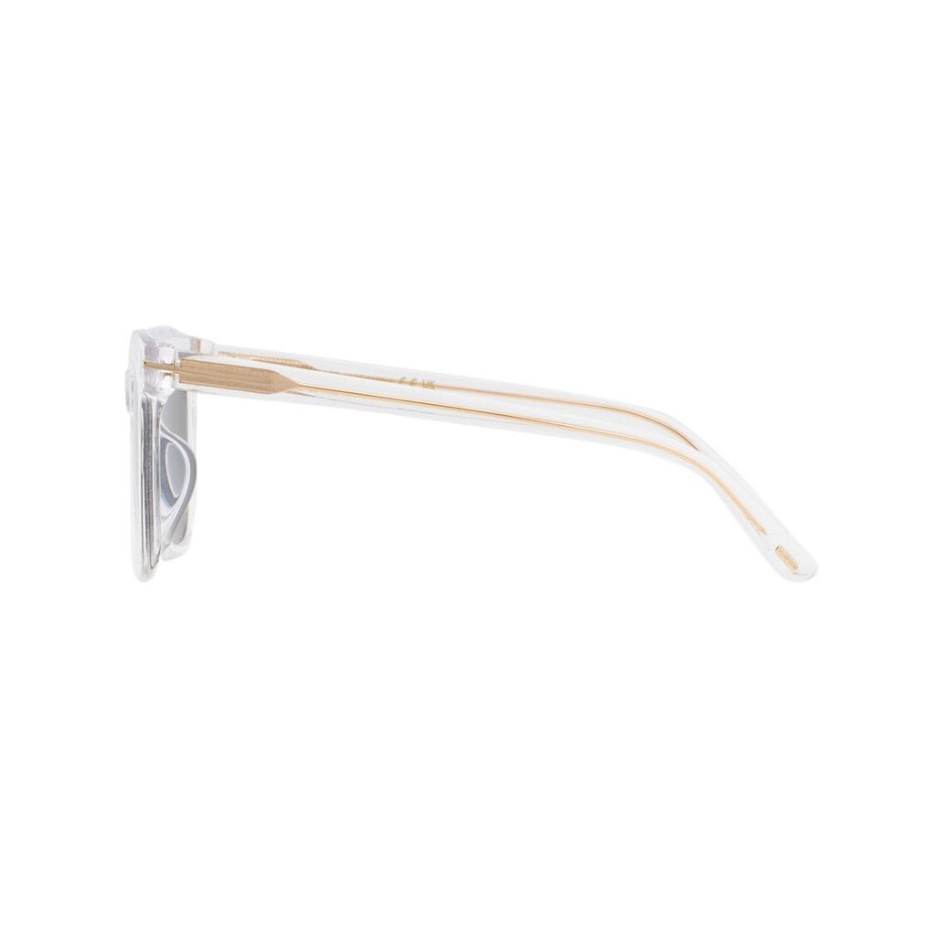 Tom Ford Square Sunglasses With Color Block Design Unisex sunglasses Transparent FT0970K26A52
