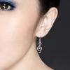 New Brand Summer Music Note Drop Crystal Dangle Drop Earring Fashion Accessories Earrings Jewelry