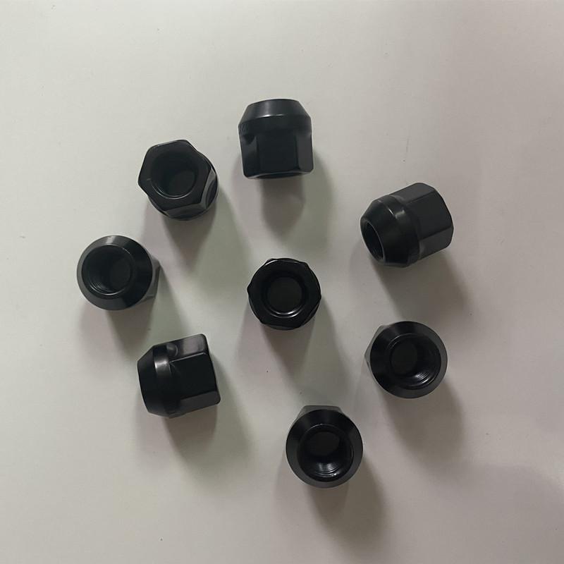 Черные гайки для дисков m12x1.25, m12x1.5 высота 21 мм Открытые гайки для колес шестигранник 19 мм 16 шт.