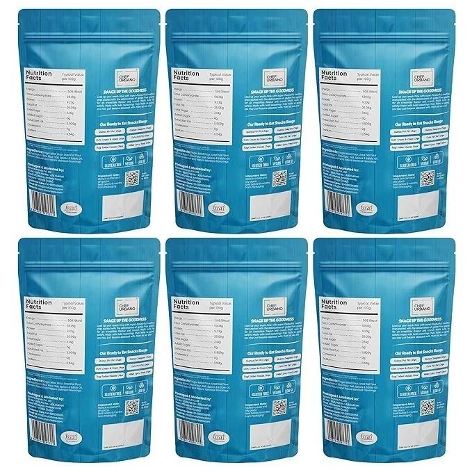 Chef Urbano Ragi Chips Indian Masala 85g PACK OF 6 | Gluten Free |Vegan | Low GI
