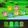 Luminous Chubby Hexagonal Dragon Figurine Cute Diy Decorative Accessories, Micro-Landscape Resin Small Ornaments