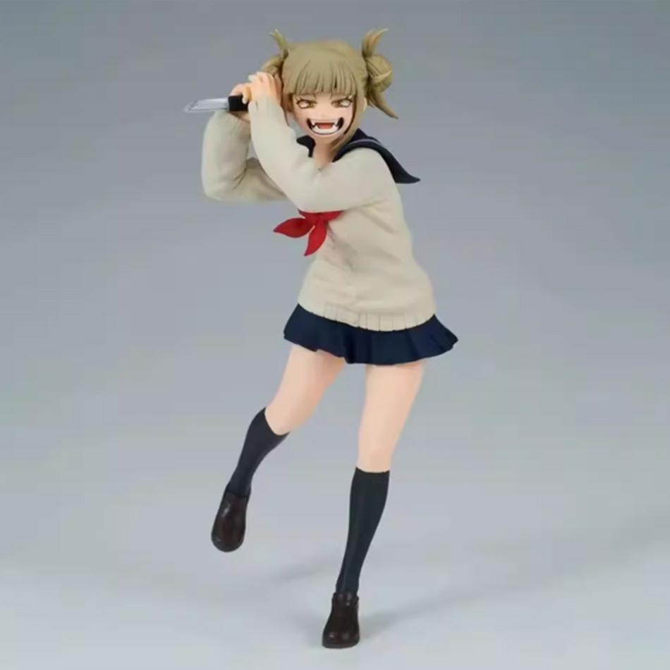My Hero Academia Himiko Toga Anime Figure in Cute Uniform Battle Version Desk Ornament Collectible Model Toy Gift for Fans
