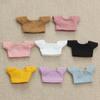 10cm Honey Dog Bear T-Shirt Doll Dress-Up Outfit with Chenille Stems Toy Clothes Keychain.