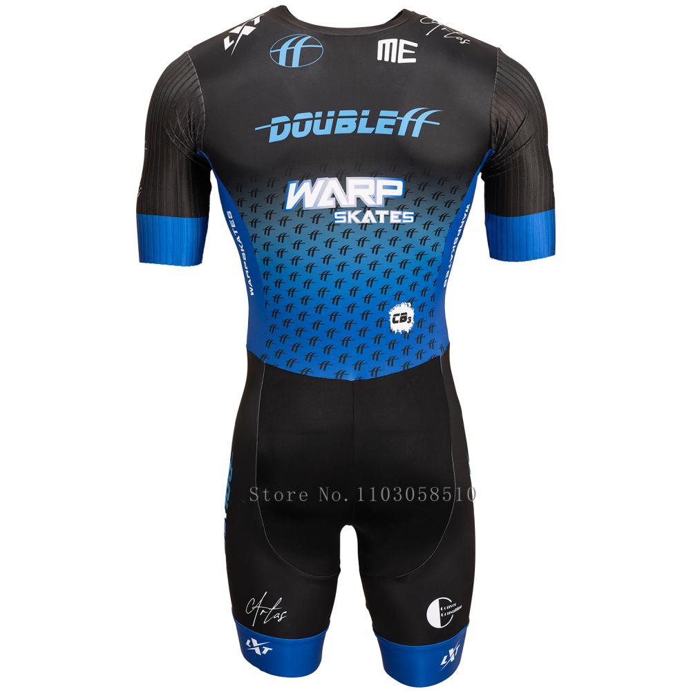 Костюм для триатлона DoubleFF Speed для роликовых коньков Skinsuit Fast Skats Mtb Роликобежный спорт Комбинезон Основной набор 2025