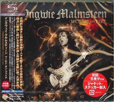 CD ИНГВИ МАЛЬМСТИН World On Fire SHMCD KICP1779 METAL FRONTIER 2016 Япония Obi Metal