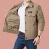 Men's Loose Casual Corduroy Jacket Men's Large Size Solid Color Simple Stand-up Collar Men's Clothing Men's Jacket