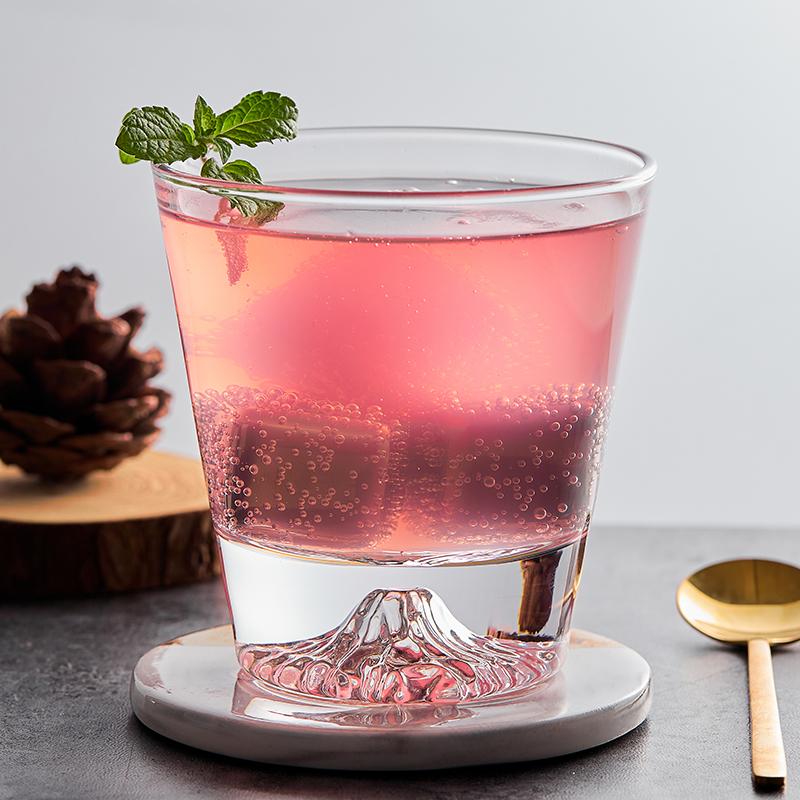 1 шт. прозрачная чашка Snow Mountain, японская стеклянная чашка для виски Mount Fuji, стакан для завтрака, молока, напитка, пива, вина, фруктового сока, подарочные чашки
