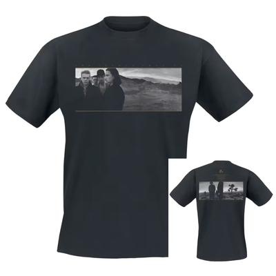 Футболка U2 'Joshua Tree' 100% Хлопок Графическая футболка Мужская Женская Летняя Уличная Одежда Топ