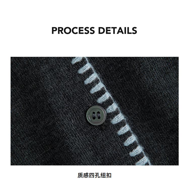 LILY temperament commuting embroidered knitted cardigan