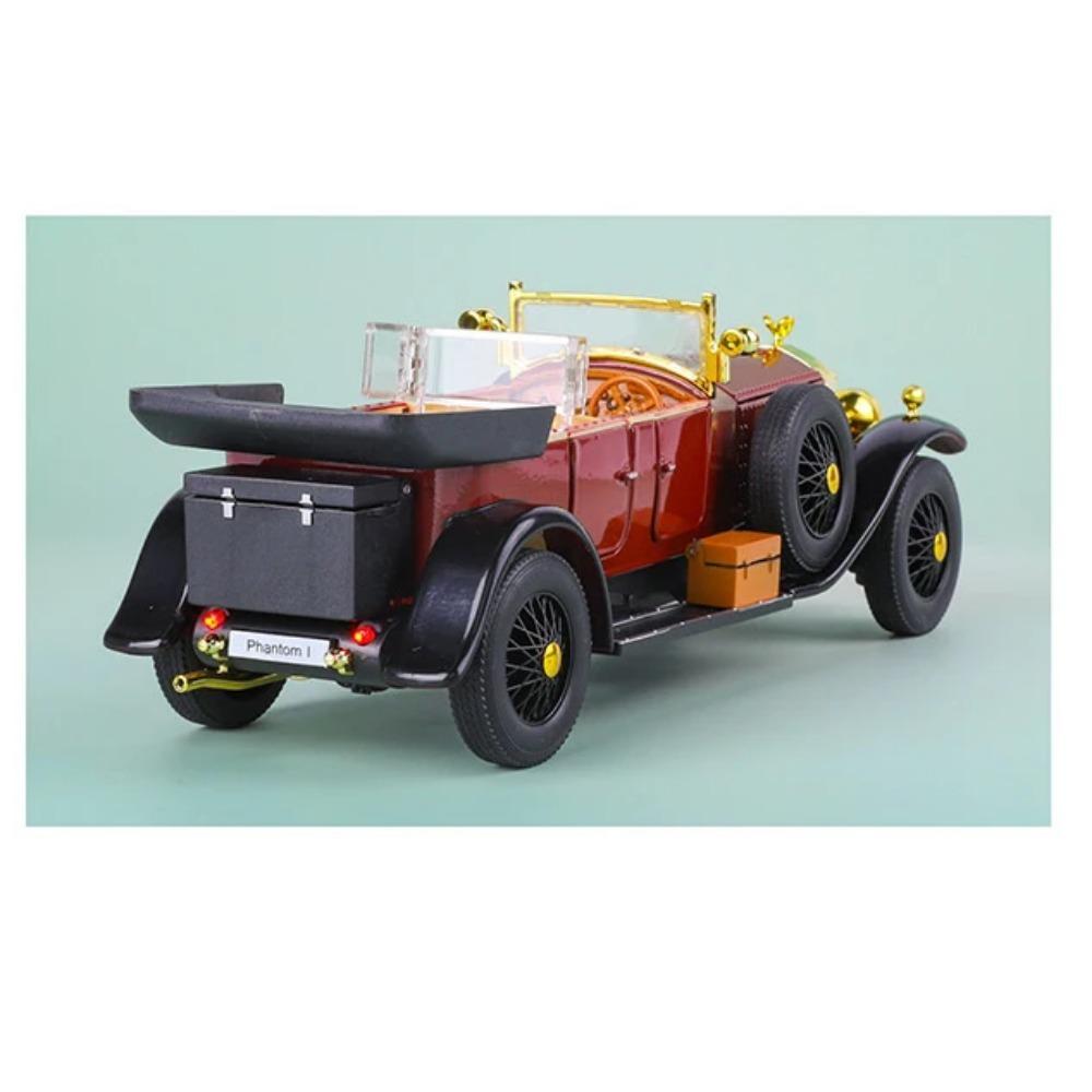 1/24 Rolls-Royce Phantom I Сплав Классическая Модель Роскошного Автомобиля Литой Металлический Игрушечный Ретро Старинные Автомобили Модель Автомобиля Звук и Свет Детский Подарок