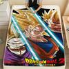 Фланелевое одеяло с принтом персонажей Dragon Ball, Высококачественное, Удобное для всех сезонов, Декор для дома, Тепло и уют, Идеально для рождественских подарков