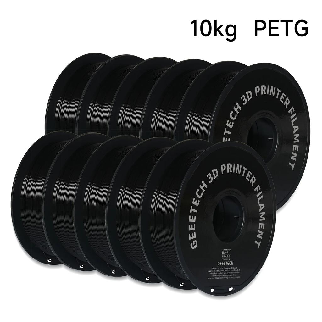 GEEETECH 10Kg In One Box Matte/PETG/Silk PLA/TPU/ABS+ 3D PLA Filament 1.75mm Spool Wire For 3D Printer Material,Safety