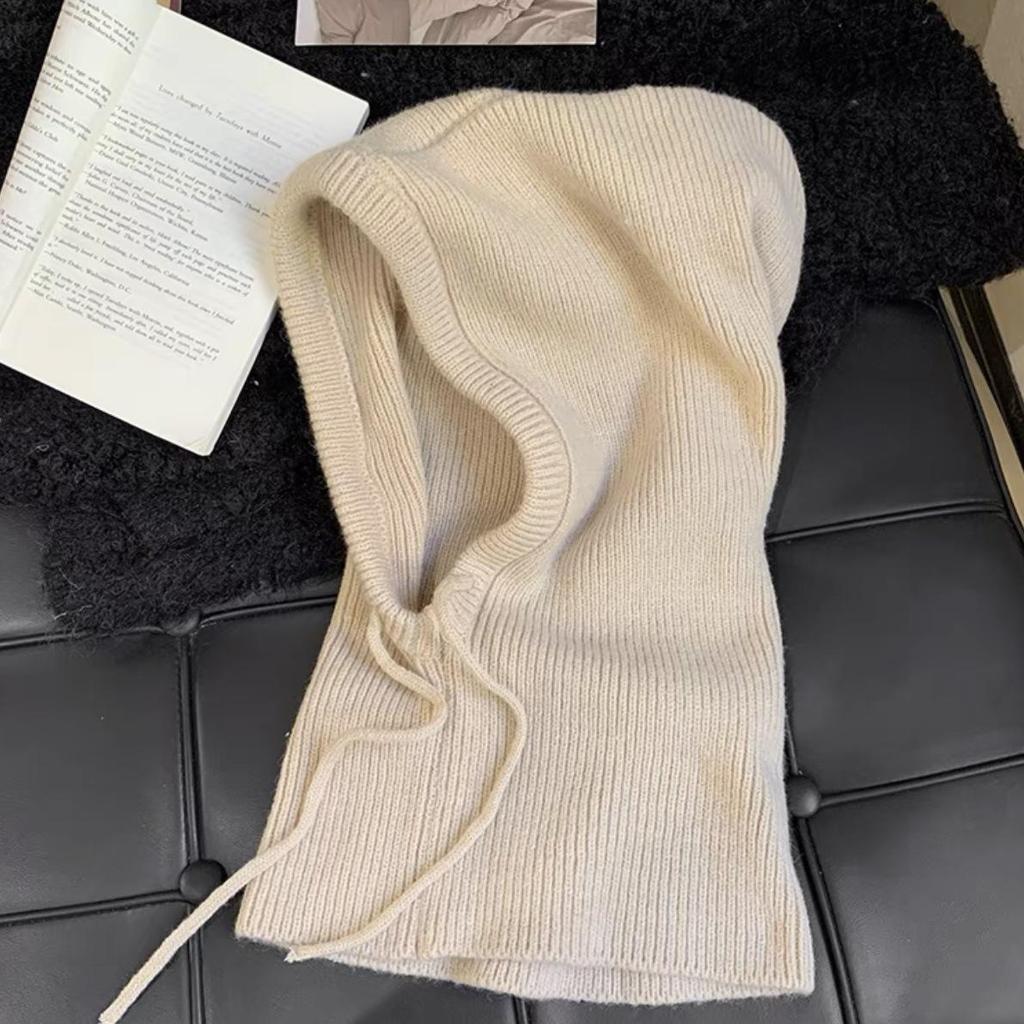 2024 Wool Balaclava Pullover - Warm Ear & Neck Protection Scarf Hat, One-Piece Cold Protection