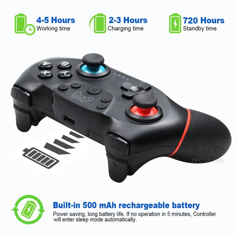 VAORLO Беспроводная поддержка Bluetooth-геймпада для Nintendo Switch Pro NS, игровой джойстик, контроллер для консоли Switch с 6 осями
