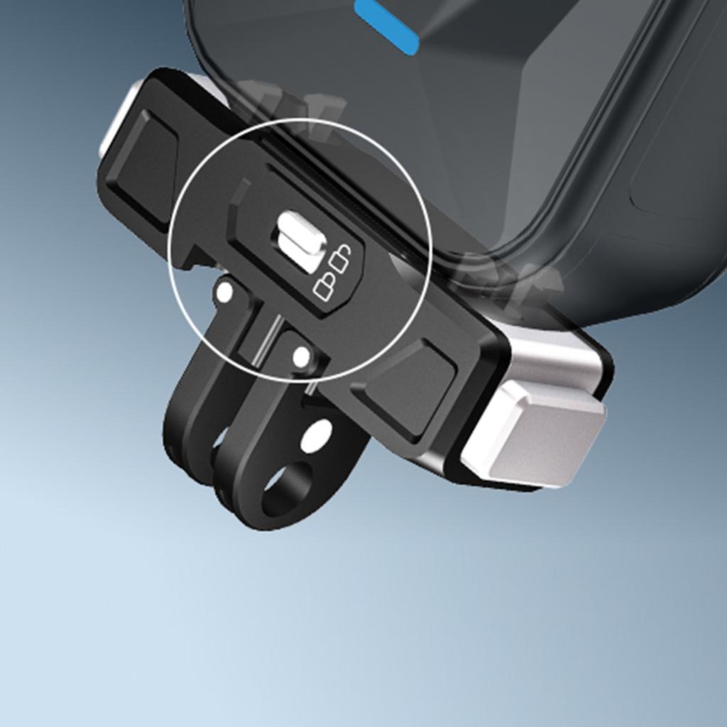 Magnetic Adapter Mount Aluminum Alloy Camera Mount Adapter Foldable Plate Base for Insta360 X5/ACE/ACE PRO/ACE PRO2