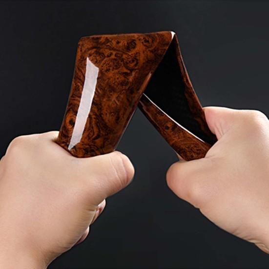 1 пара чехлов на руль автомобиля, супертонкий сегментированный сегментированный универсальный противоскользящий автомобиль персикового дерева