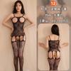 Fun net clothes, sexy set, stockings, open-file perspective hollow-out, private-free onesie, high elastic set, large size set.