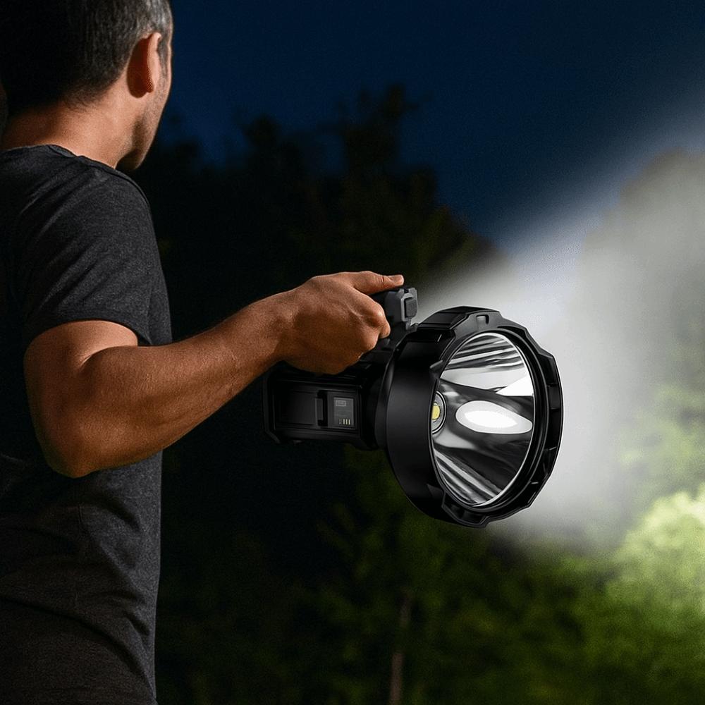 Waterproof Strong Light Searchlight Portable Handheld Spotlight Camping Searchlight Camping