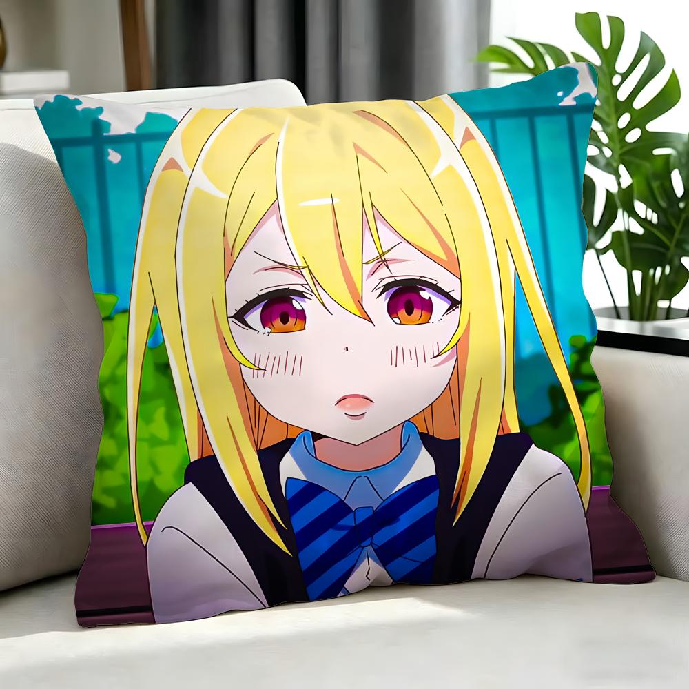 Anime Foolish Angel Dances With The Devil Cushion Cover Cushion Cover Set 4Pcs 50X50 45X45 40X40 Pillowcase Decorative Sofa Home