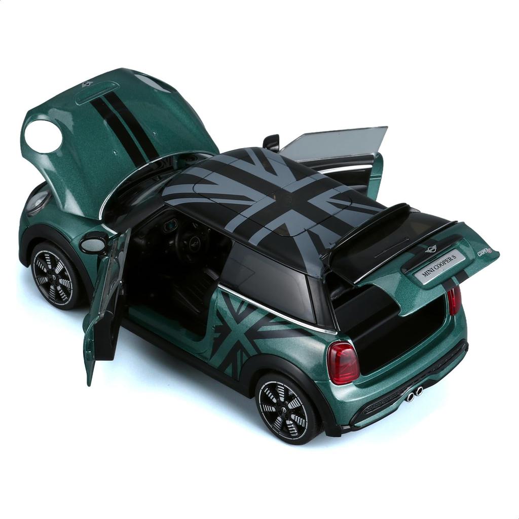 Heimanba BMW MINI Cooper S Литая модель автомобиля H2761 1/24 / (зеленый (ФЛАГ) Г.Н.)